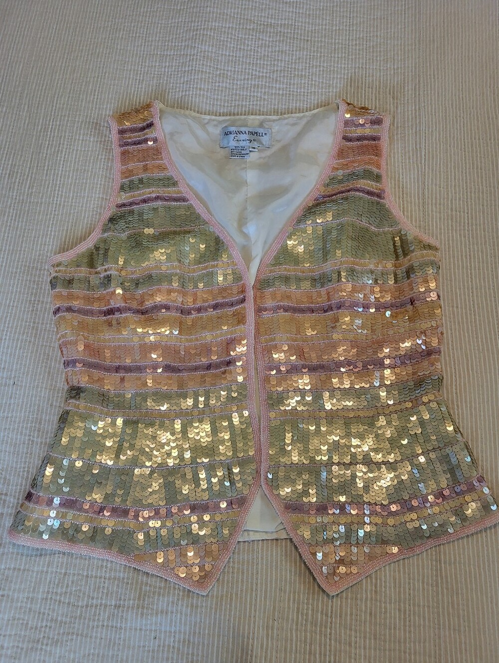 Adrianna Papelle Eving Sequin Vest